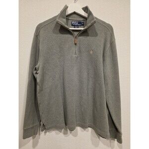 Polo Ralph Lauren Men's 1/4 Zip Pullover Sweater Light Green - Medium